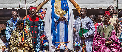 Der König von Foumban in Kamerun.
