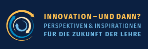 Logo des Symposiums von QUADIS und WueDive-Innovation und dann? Perspektive & Inspirationen für die Zukunft der Lehre.