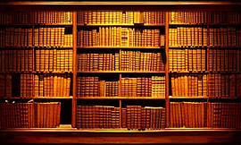 Ansicht einer Bücherwand