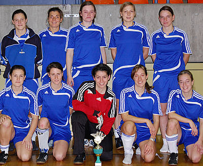 Die Würzburger Fußballerinnen wurden Bayerische Hochschulmeisterinnen. Foto: Sportzentrum