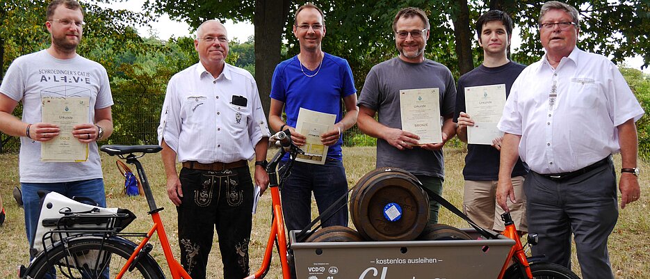 Siegerteam beim Stadtradeln