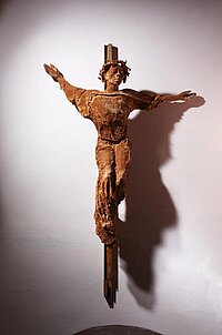 A crucified Christ ...