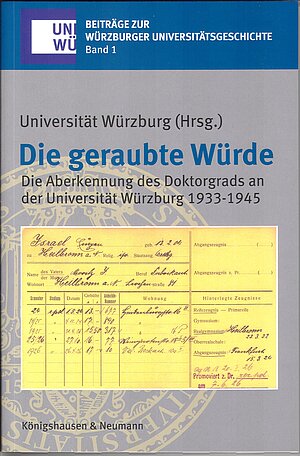 Buchcover "Die geraubte Würde"