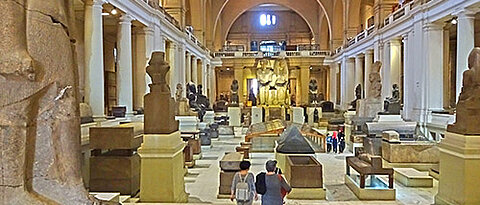 Blick ins Ägyptische Museum in Kairo. (Foto: Guido Fackler)