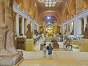 Blick ins Ägyptische Museum in Kairo. (Foto: Guido Fackler)