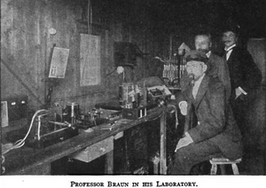 Prof Braun in his Laboratory 