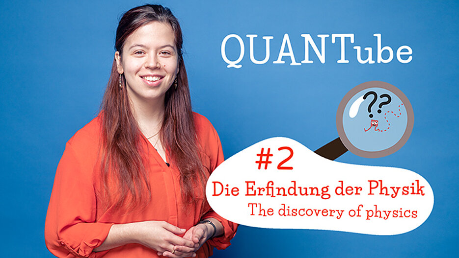 Forscherin Maria beantwortet in einem Video Fragen zur Quantenphysik.