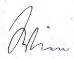 Unterschrift Wilhelm Wiens.