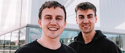 Die „neugedacht“-Gründer Moritz und Philipp wollen mit ihrer Idee zu einer besseren Welt beitragen.