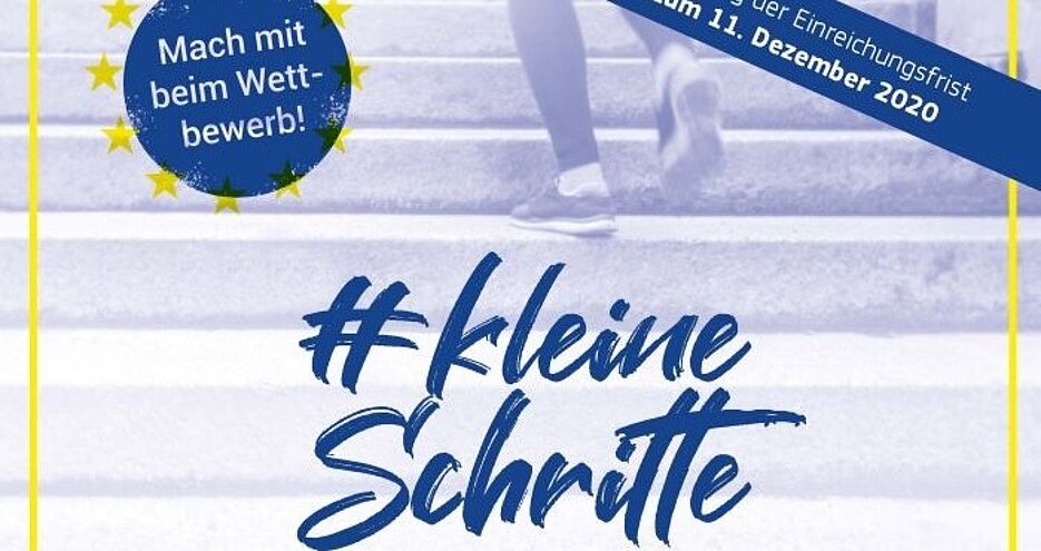 Flyer der Europäischen Kommission in Bonn zum Literaturwettbewerb#kleine Schritte