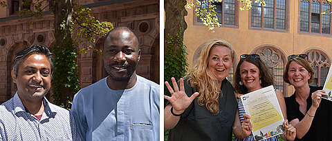 Dr. Manish Kumar Asthana und Dr. Mahmoud Ibrahim Mahmoud waren ebenso Gäste der Alumni-Jubilarfeier wie eine Gruppe von Sonderpädagoginnen.