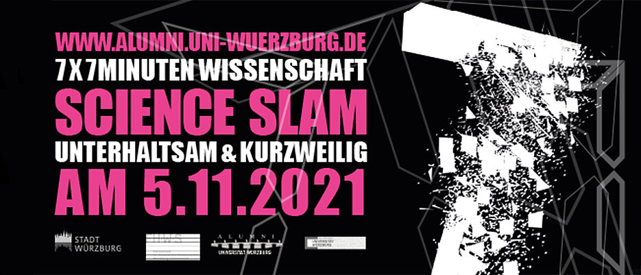 In diesem Jahr findet der Science Slam in hybrider Form statt: Zuschauerinnen und Zuschauer können im Hörsaal vor Ort sein. Zusätzlich können Interessierte den Slam online und live genießen.