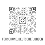 Das Bild zeigt einen QR-Code, der auf den Instagram-Account forschung_deutscher_orden verweist.