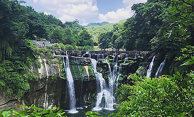 Wasserfälle in Shifen, New Taipeh.