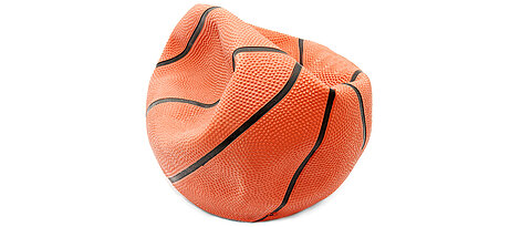 Basketball ohne Luft