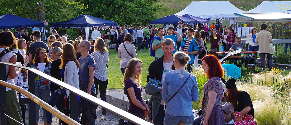 Geselliges Beisammensein beim Internationalen Abend