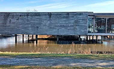 Das Federseemuseum in Bad Buchau.