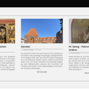 Der Screenshot zeigt die Startseite des Portals Forschung Deutscher Orden mit den aktuellsten drei Blogbeiträgen.