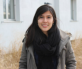 Pilar aus Kolumbien hat gerade das erste Semester des EAGLE-Programms an der Uni Würzburg beendet. (Foto: Lena Köster)