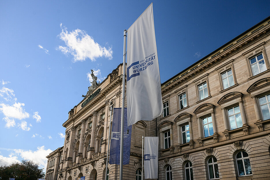 Das Hauptgebäude der Universität Würzburg.