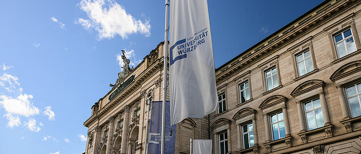 Das Hauptgebäude der Universität Würzburg.