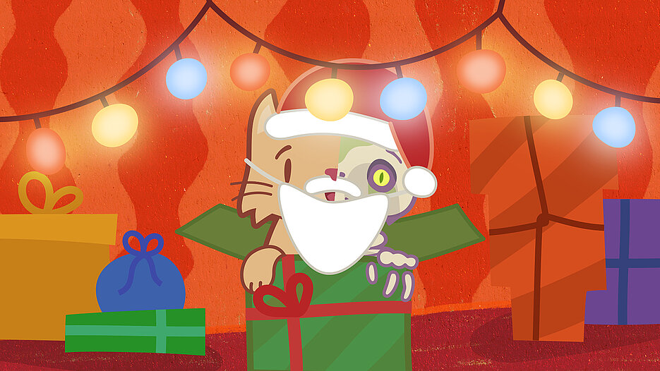 Kitty Q in the Christmas Mood
