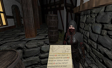 Szene aus dem Virtual-Reality-Game "Barlock".