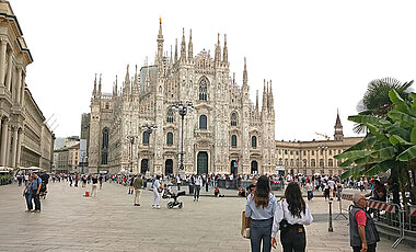 Blick auf den Dom von Mailand. 