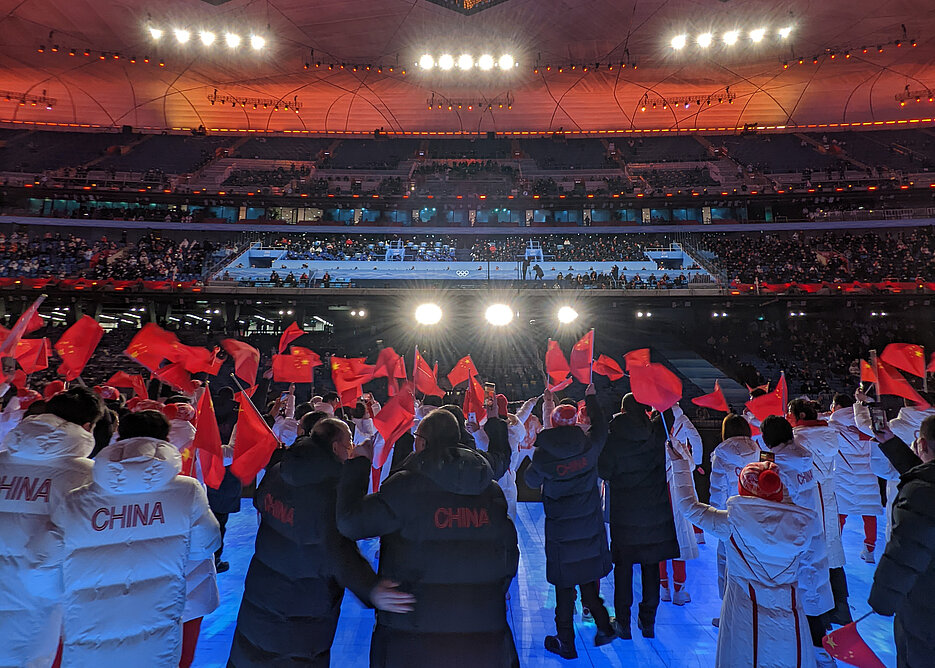 In Szene gesetzt: Bei den Olympischen Winterspielen in Peking inszenierte sich China auf der Weltbühne.