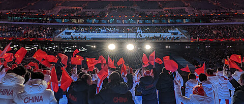 In Szene gesetzt: Bei den Olympischen Winterspielen in Peking inszenierte sich China auf der Weltbühne.