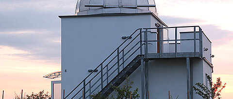 The Hans Haffner Observatory in Hettstadt, a facility jointly operated by the University of Würzburg and the association "Naturwissenschaftliches Labor für Schüler am FKG".