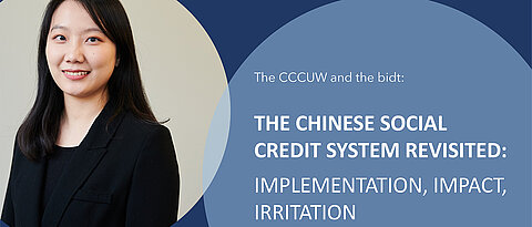 Xie Sishi wird in einem kurzen Vortrag über die Auswirkungen des Sozialkreditsystems auf internationale Unternehmen in China sprechen. (Foto: CCCUW)