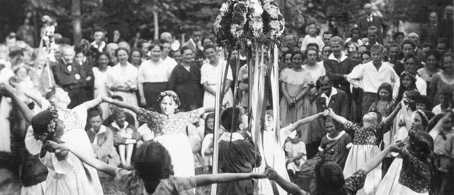 Erntefest in der Obstbau-Kolonie Eden, 1924.