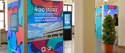 Blick in die Ausstellung im Würzburger Rathaus.