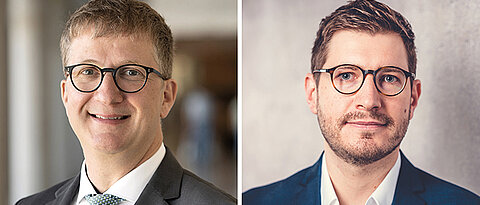 
Prof. Dr. Sebastian Walther (links) und Dr. Georg Ziegler informieren am 10. November 2026 in einer Online-Abendsprechstunde des Uniklinikums Würzburg über patientennahe Aspekte der Volkskrankheit Depression.