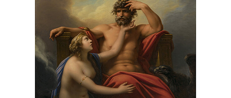 Ab sofort im Martin von Wagner Museums zu bestaunen: „Thetis vor Zeus“ von Heinrich Friedrich Füger.  