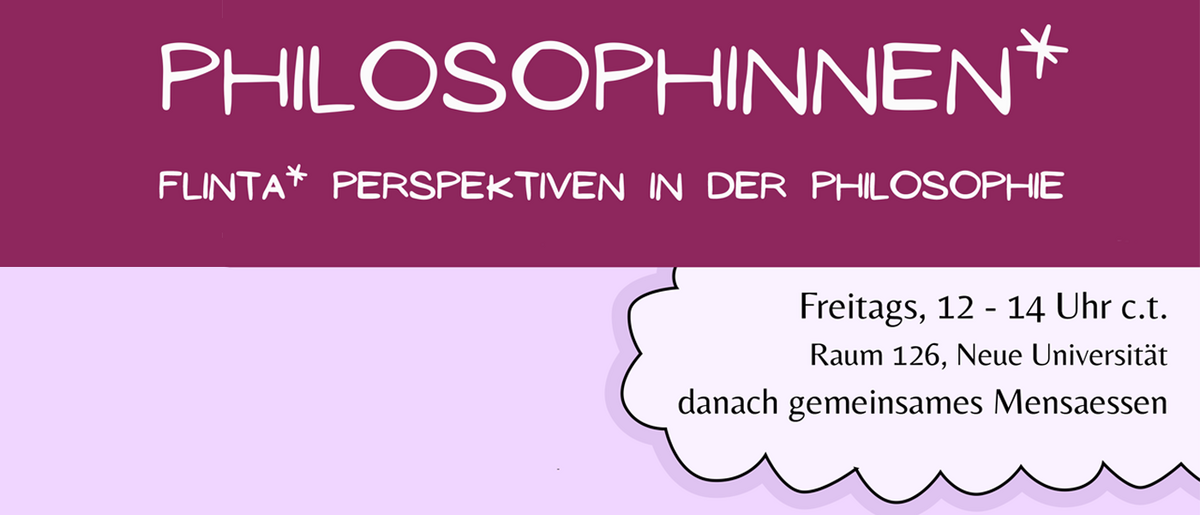 PHILOSOPHINNEN* FLINTA* Perspektiven in der Philosophie