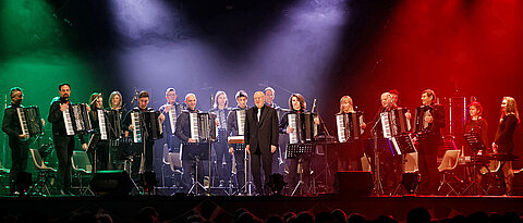 Das Akkordeon-Orchester „G. Rossini“ aus Belluno/Italien.