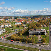 Universität Würzburg, Hubland-Campus und Campus Nord.