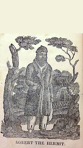 Robert, the hermit: The pamphlet's title page from 1829.