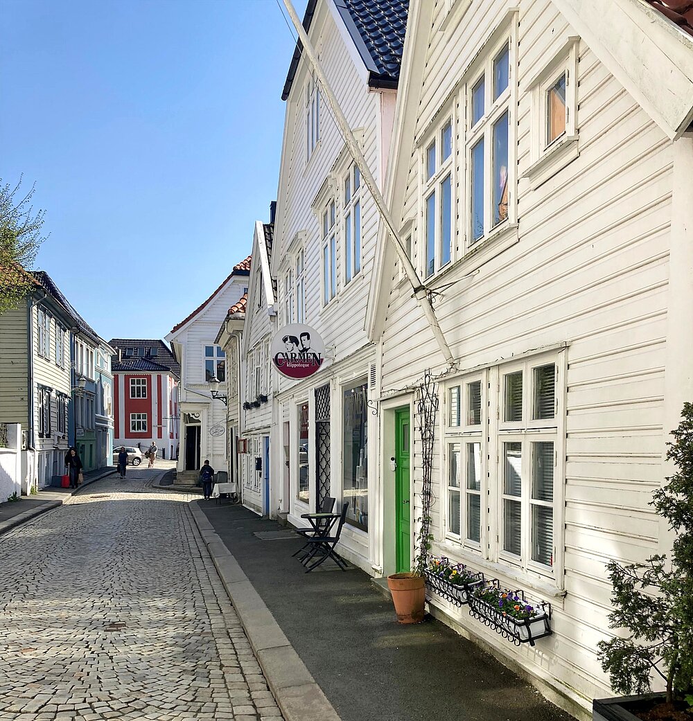 Foto von einer norwegischen Stadt