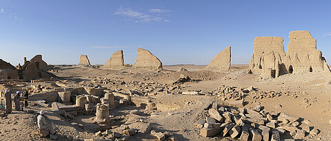 Die Überreste der Tempelanlage von Dimê. Hier wurde der Soknopaios verehrt.
