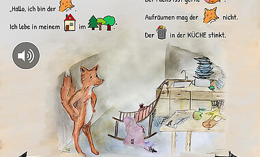 Aquarellzeichnungen in dem Bilderbuch „Zuhause gesucht“ von Annalena Nagler und Lena Kaufmann.