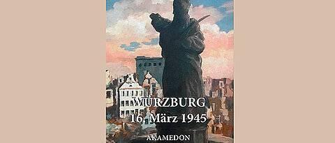 Erich Duttenhofer: Das zerstörte Würzburg. Öl auf Leinwand, 1948, Foto: Andreas Mettenleiter 