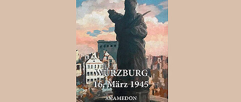 Erich Duttenhofer: Das zerstörte Würzburg. Öl auf Leinwand, 1948, Foto: Andreas Mettenleiter