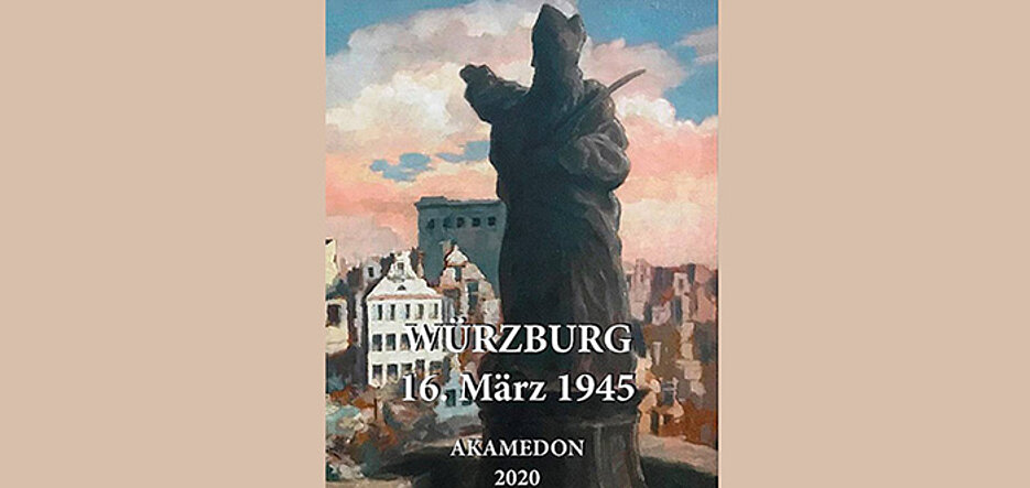 Erich Duttenhofer: Das zerstörte Würzburg. Öl auf Leinwand, 1948, Foto: Andreas Mettenleiter 