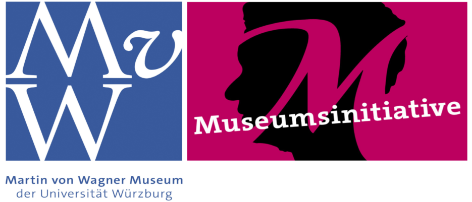 Logo des Martin von Wagner Museums der Uni Würzburg und Logo der zugehörigen Museumsinitiative