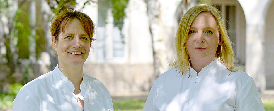 Daniela Bürtsch (links) und Christine Blum sind die neuen Babylotsinnen am Uniklinikum Würzburg.