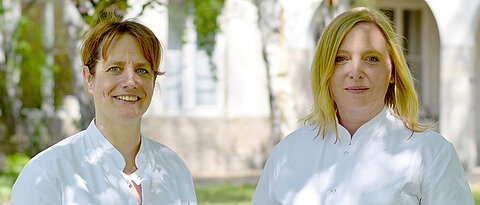 Daniela Bürtsch (links) und Christine Blum sind die neuen Babylotsinnen am Uniklinikum Würzburg.