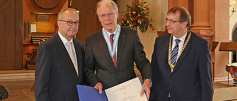 Hermann Einsele, Volker ter Meulen und Alfred Forchel (v.l.). (Foto: Rudi Merkl)